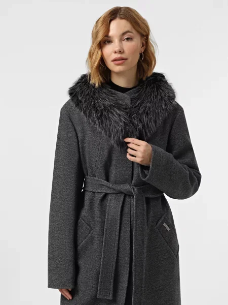 Утепленное пальто Danna серое