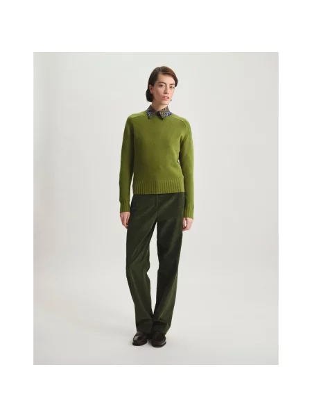Sweter Ines De La Fressange Paris wełniany zielony