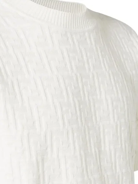 Къс пуловер Fendi бяло