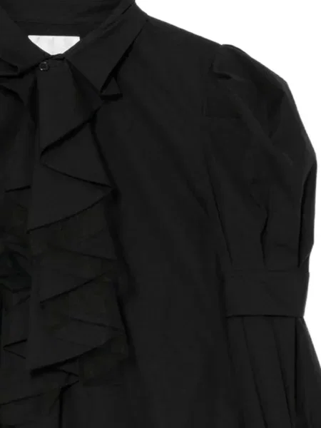 Cămașă Comme Des Garçons cu volane negru