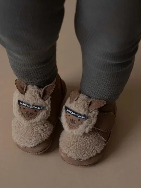 Donsje Шкіряні зимові черевики для немовлят Matijn Sneakers Alpaca
