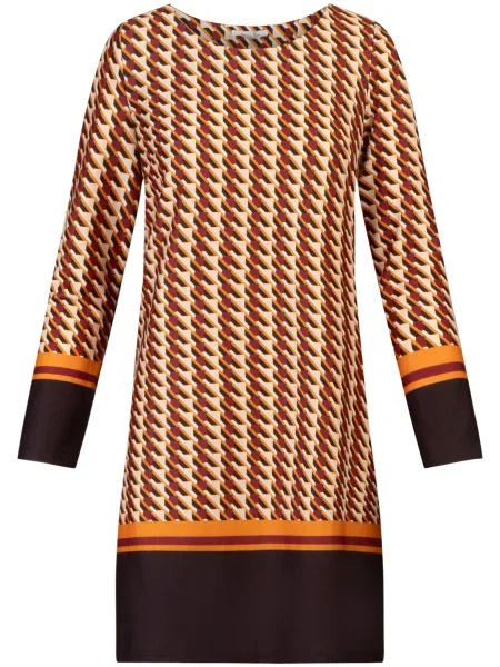 APART Rochie bleumarin / portocaliu roșu