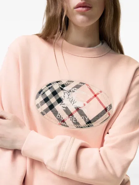Hanorac Burberry în carouri roz