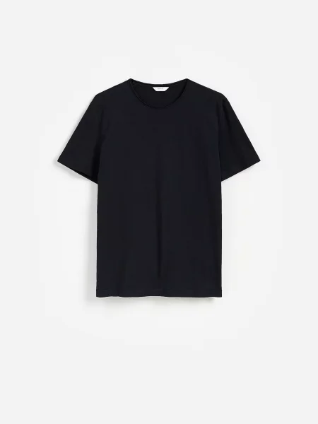 Reserved Гладка футболка regular fit чорний