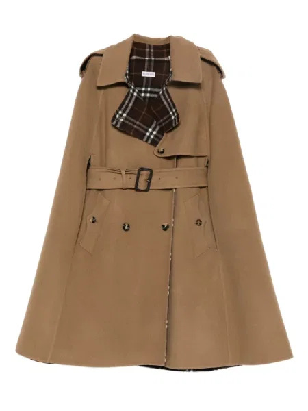 Palton Burberry de lână maro