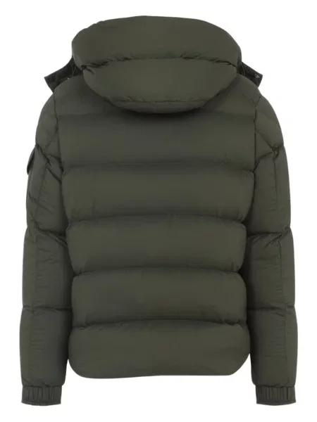 Geacă Moncler cu glugă verde