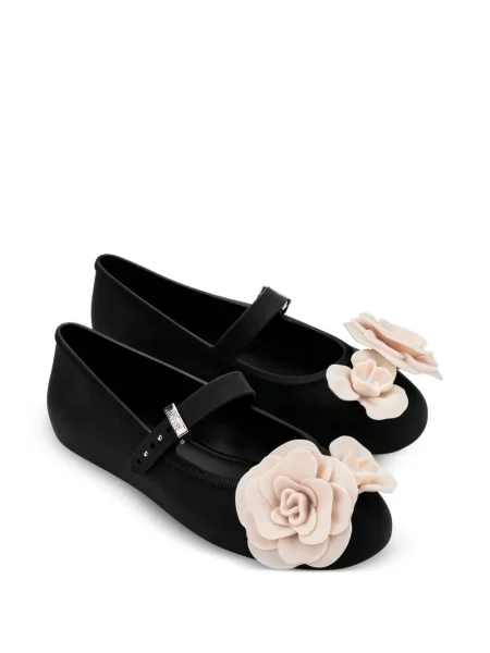 Balerini Melissa cu model floral negru