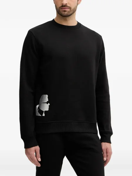 Hanorac crewneck Karl Lagerfeld negru