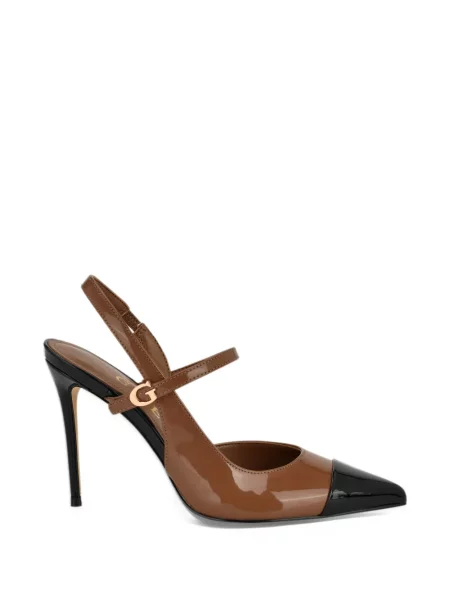 Κασκέτο Guess με ανοιχτό τακούνι καφέ