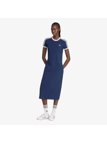 Rochie adidas Dress Slim Night Indigo/ White M alb