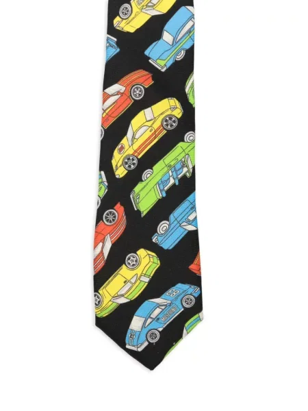 Kravata Moschino s printom crna