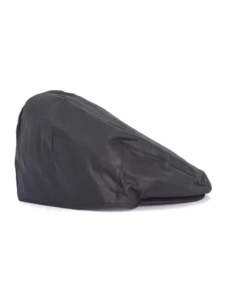 Woskowana czapka Barbour czarna