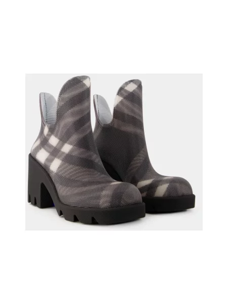 Botki Burberry skórzane czarne