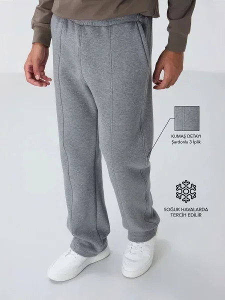 Tommy Life Sportovní kalhoty Jogginghose' šedá