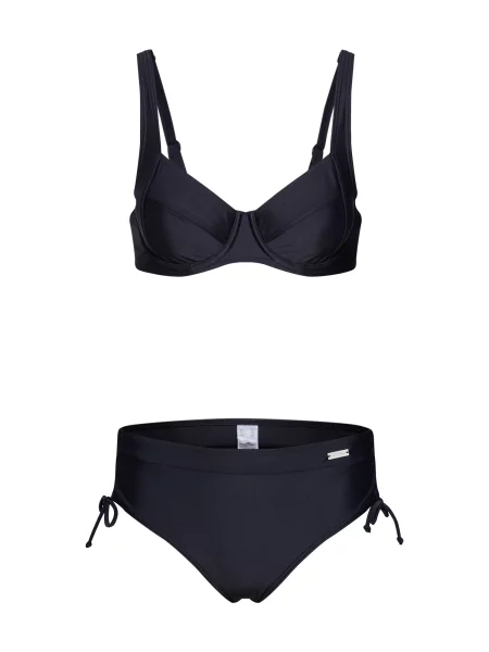 LASCANA Costum de baie două piese Wire-Bikini Set' negru