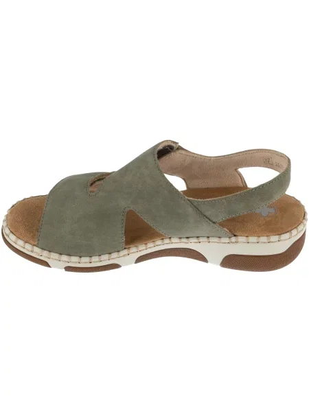 Rieker Sandale maro / oliv verde