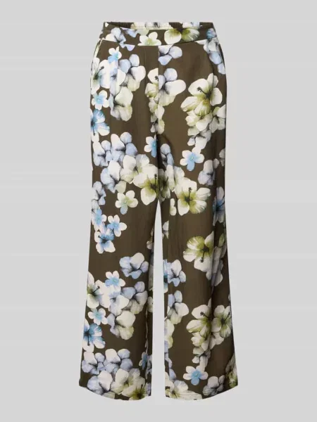 Spodnie z mieszanki i lnu model Alexandria' Stehmann