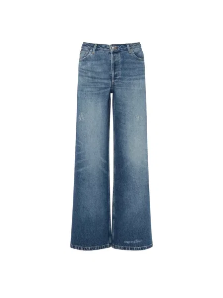 Szerokie jeansy A.p.c. niebieskie