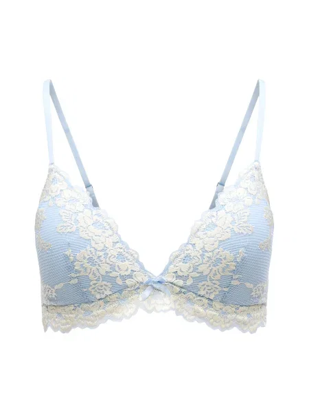 Lindex Sutien Emma crem / deschis albastru