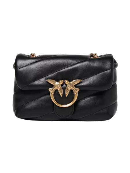 Pinko torebka skórzana czarny