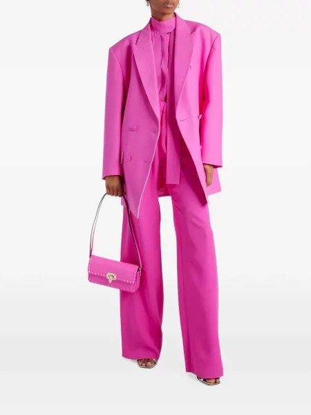 Pantaloni Valentino Garavani roz