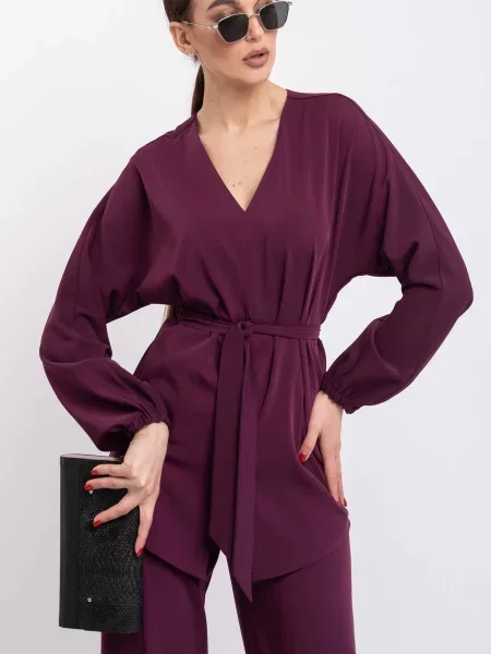 Блуза RiMari бавовна/поліестер фіолетовий