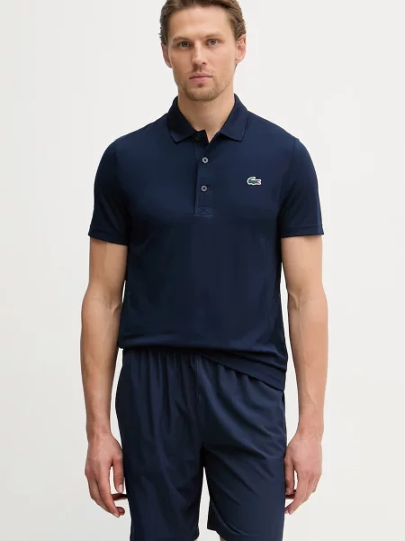 Polo Lacoste Tennis x Novak Djokovic granatowy S niebieska