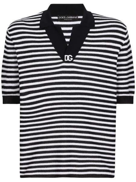 Polo Dolce & Gabbana cu dungi albastru
