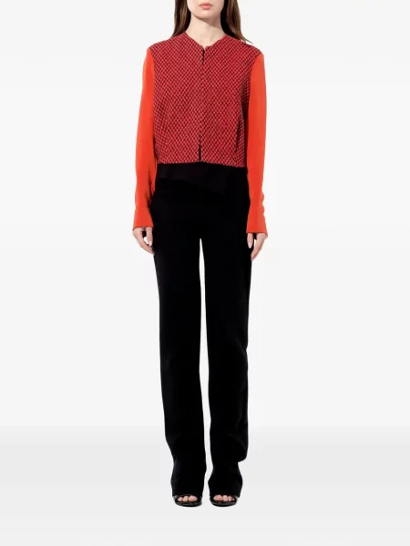 Geacă Balenciaga din tweed portocaliu