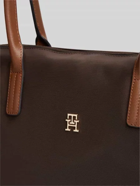 Tommy Hilfiger torebka shopper brązowa