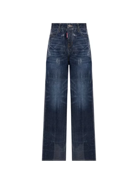 Blugi Dsquared2 cu paiete albastru