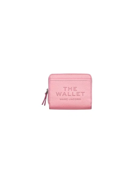 Portfel Marc Jacobs skórzany różowy