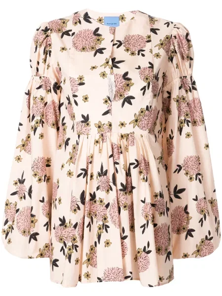 Bluză Macgraw cu model floral cu imagine roz