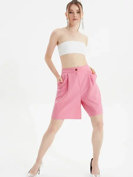 Pantaloni Trendyol roz