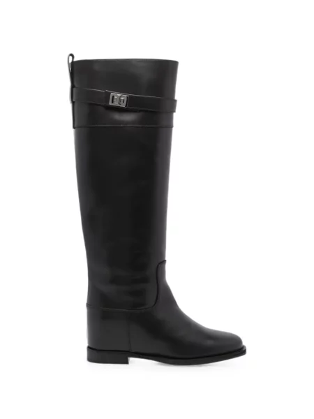 Botine Via Roma 15 din piele negru
