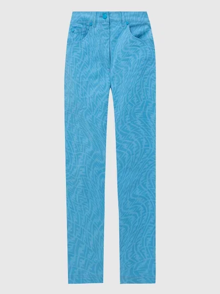 Джинси-мом в візерунок FF Vertigo Fendi сині