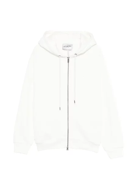 Hanorac cu glugă Iceberg alb