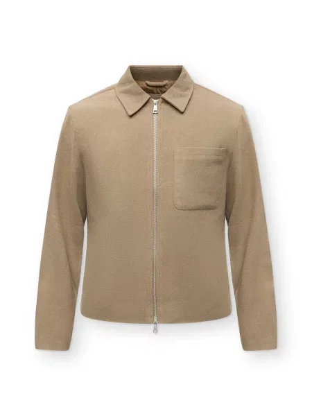 JACK & JONES Geacă de primăvară-toamnă JORSALAMANCO închis bej