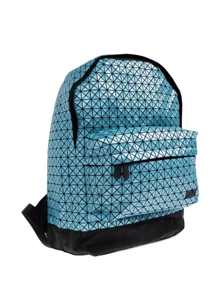 Rucsac Bao Bao Issey Miyake cu imprimeu geometric albastru