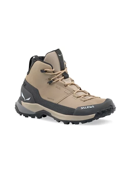 Salewa Turistické Boty Puez Leather Mid Ptx béžová/ černá béžové