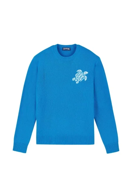 Svetr Vilebrequin s kulatým výstřihem modrý