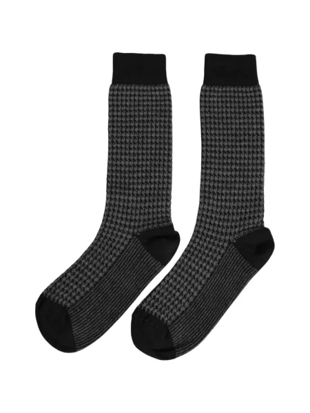 Μάλλινος κάλτσες Dolce & Gabbana houndstooth μαύρο