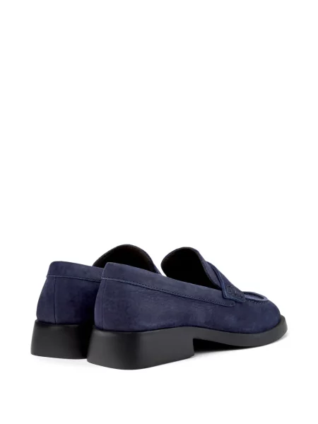 Pantofi loafer Camper din piele de căprioară albastru
