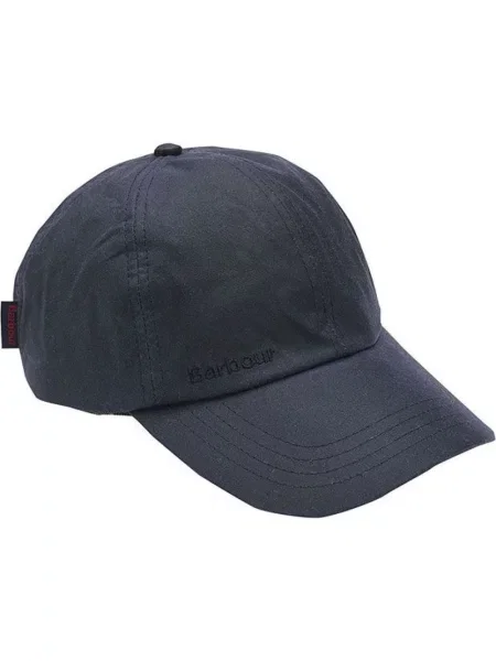Barbour czapka z daszkiem granatowy gładka niebieska