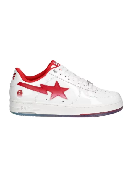 Sneakersy A Bathing Ape® skórzane białe