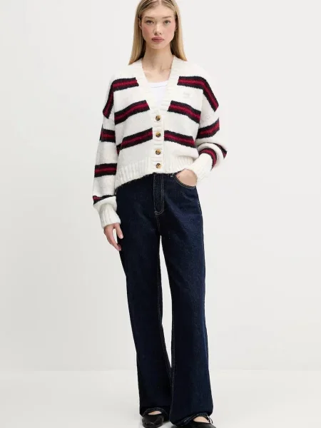 Tommy Jeans Jopica s primesjo volne bež