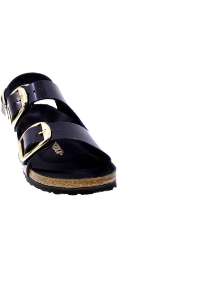 Kožne tenisice Birkenstock sa kopčom crna