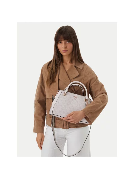 Τσάντα Guess Μπεζ λευκό