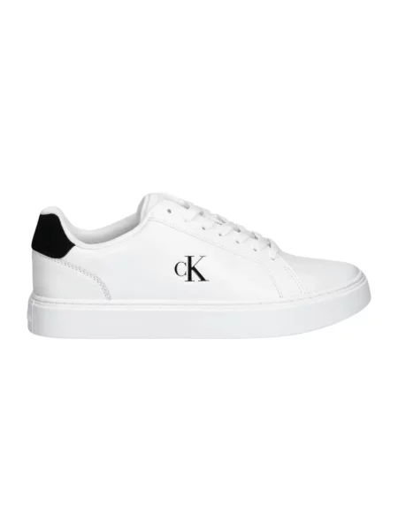 Sneakersy Calvin Klein skórzane klasyczne białe