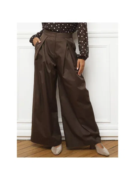 Pantaloni La Modeuse maro
